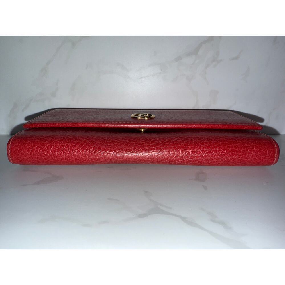 Gucci GG Marmont Continental Wallet in Red Leather - Picture 8 of 8
